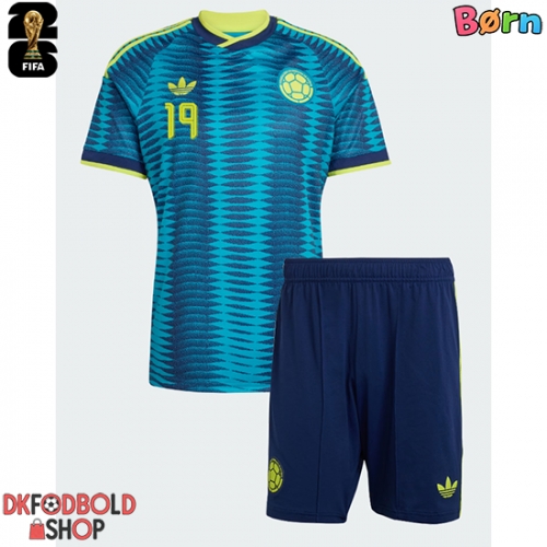 Colombia Jhon Lucumi #3 Udebanesæt Børn VM 2026 Kort ærmer (+ korte bukser)